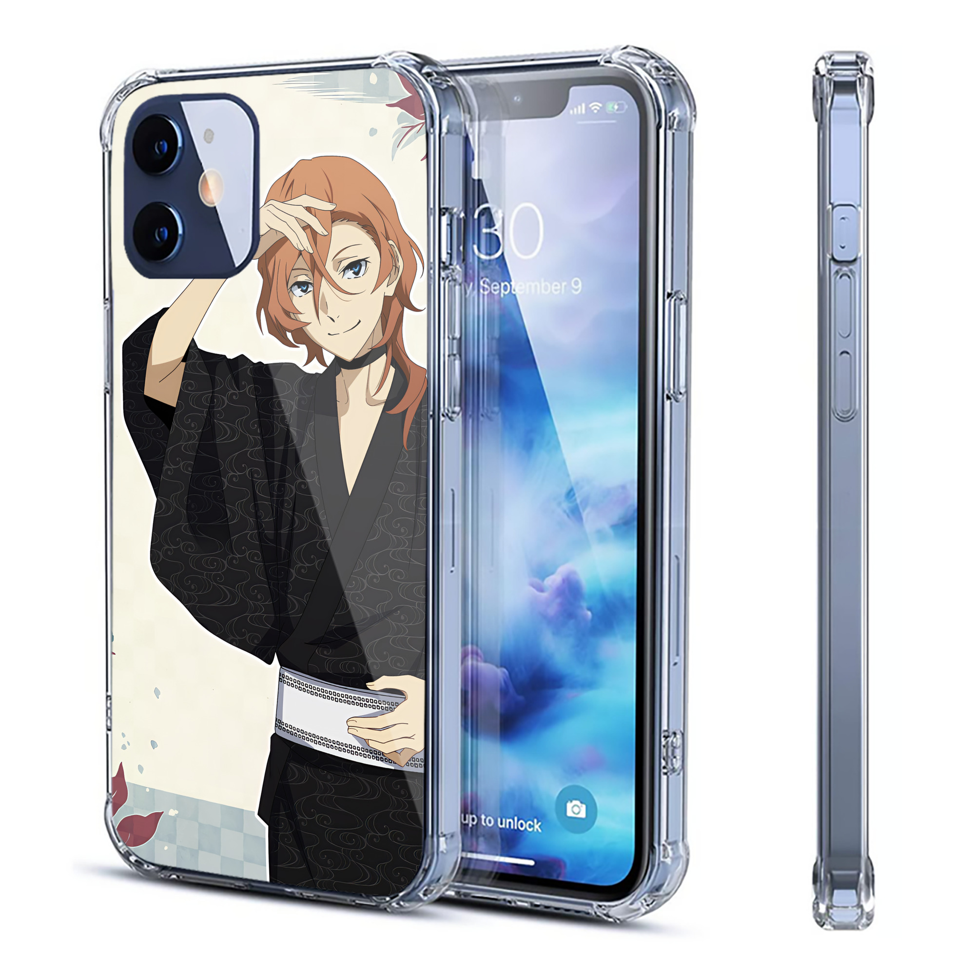 （画像用） 文豪ストレイドッグス Bungo Stray Dogs 【iPhone 12シリーズ対応】透明スマホケース（クリアソフトケース）